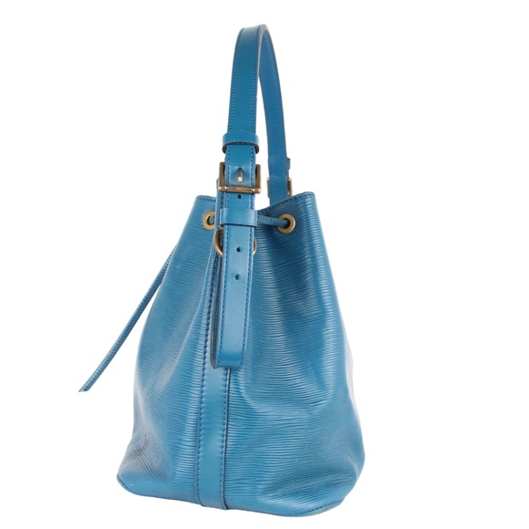 LOUIS VUITTON BLUE TOLDEO EPI NOE DRAWSTRING BUCKET BAG - Picture 7 of 9